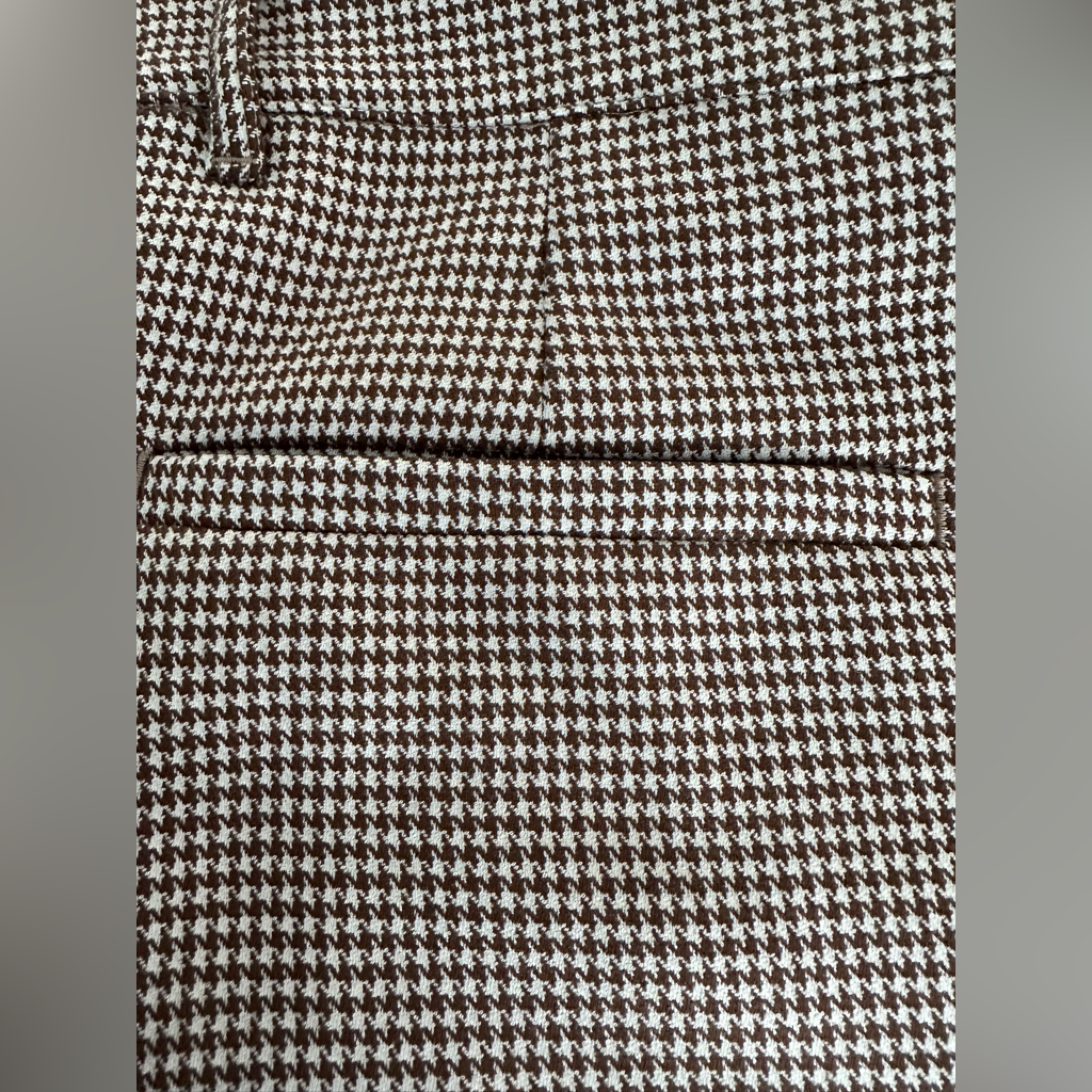Bound Size Medium Brown/White Houndstooth Pants. Nwt! — image 7 of 8